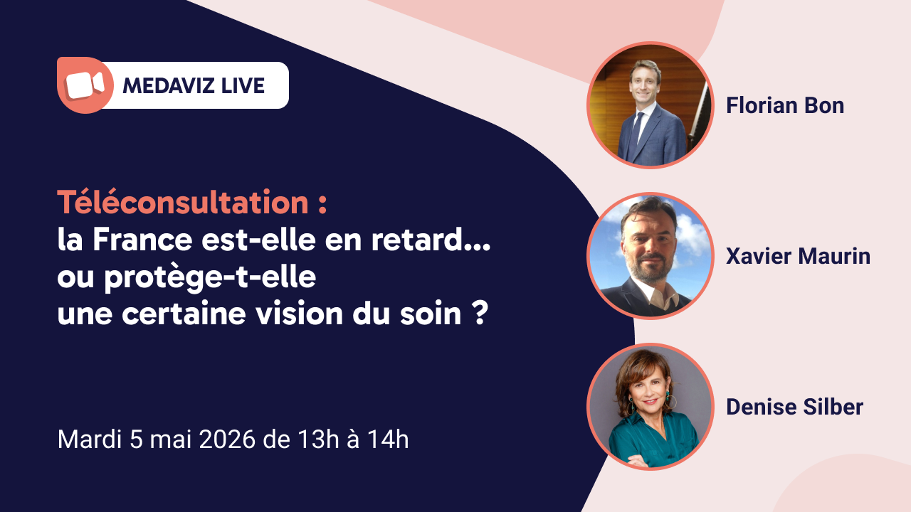 Featured image for “Téléconsultation : la France est-elle en retard… ou protège-t-elle une certaine vision du soin ?Invitation – Medaviz Live, mardi 5 mai de 13h à 14h”